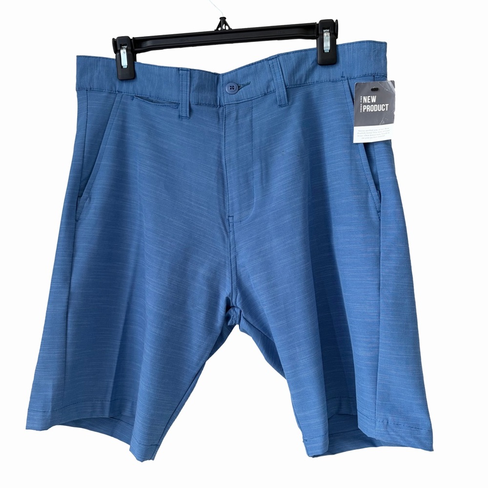 NWT Burnside Hybrid Walkshort+Boardshort Sz 33 Pockets Blue Golf Casual Beach